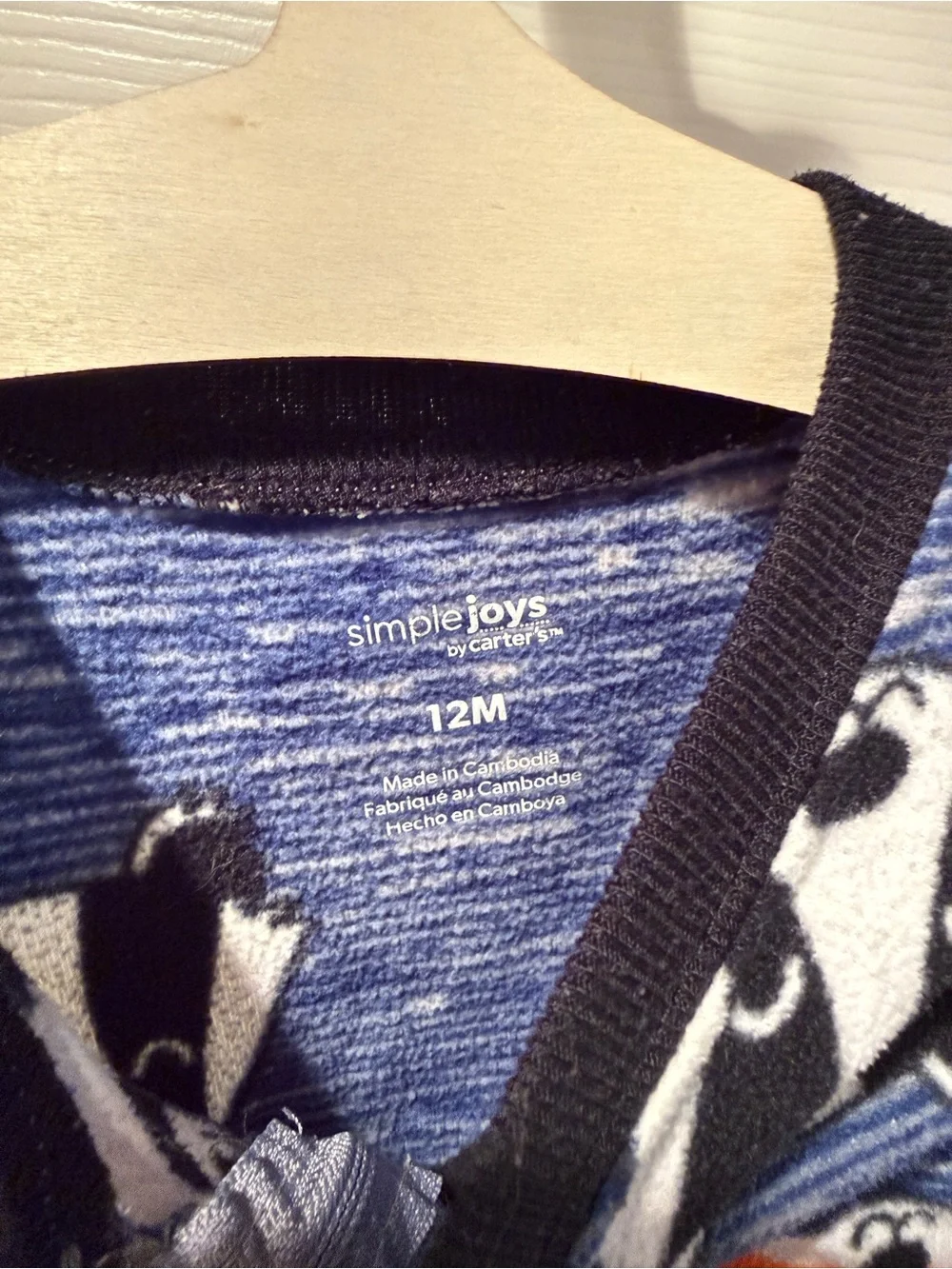 Carter’s Blue One-Piece Fleece Footed Pajamas with Fox, Raccoon & Badger Heads